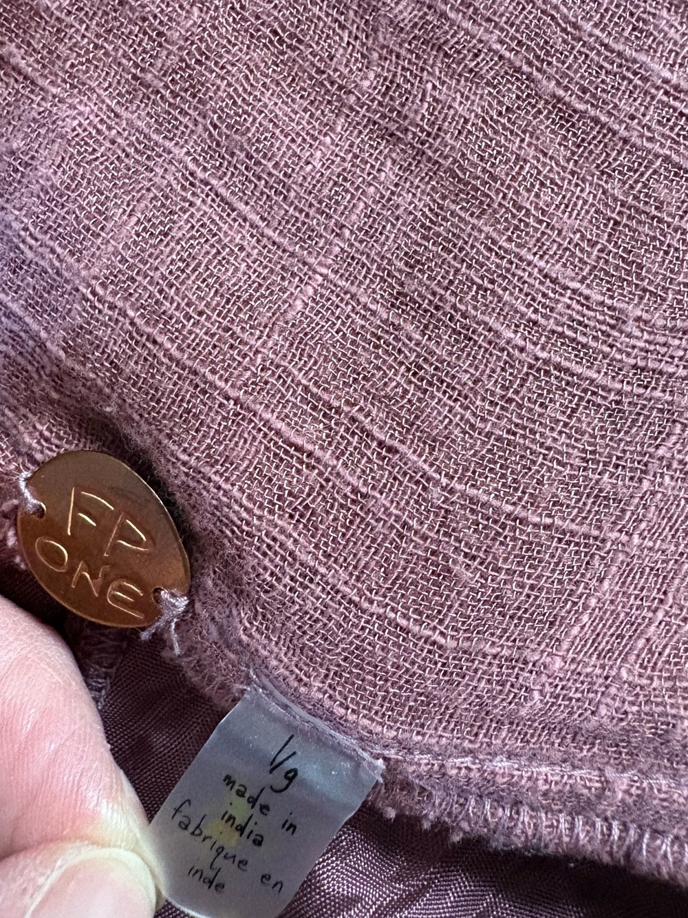 Free People One Good Day Wide Leg pants sz Large gauzy mauve pink - Picture 9 of 12